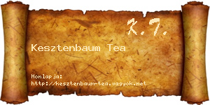 Kesztenbaum Tea névjegykártya